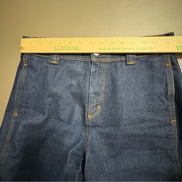 LOFT “The Wide Leg” Dark Blue Jeans Waist 27” Size 4 - Picture 10 of 12